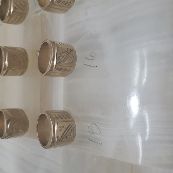 Stamped 18K Gold Heavy Ring(s) | Size 20mm or 10.5 - Picture 9 of 11